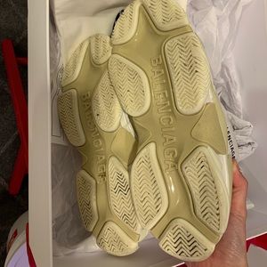 Balenciaga Triple S 18ss Silver Color Grailed